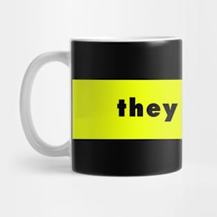 they / them - neon Mug